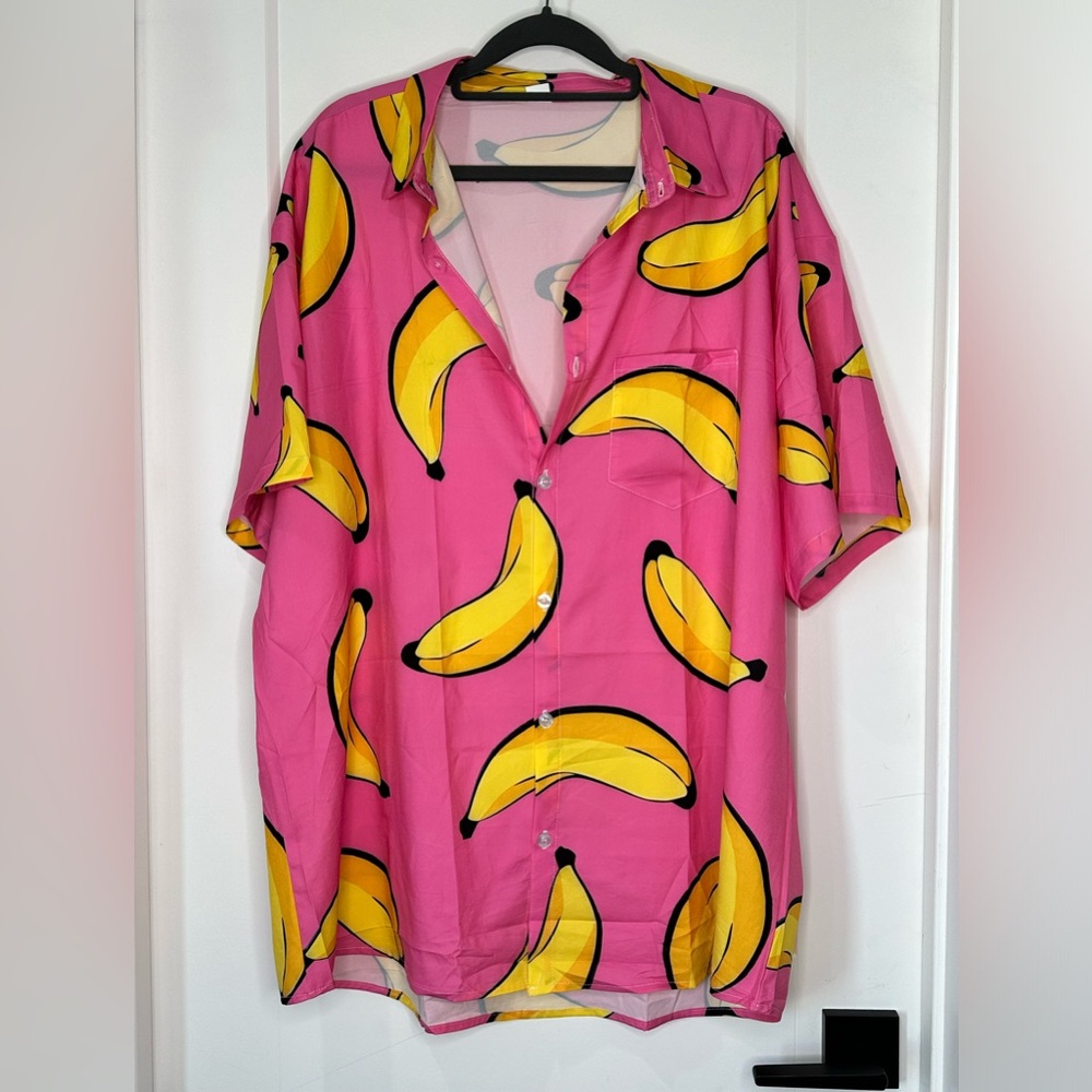 Men’s button up Banana Shirt